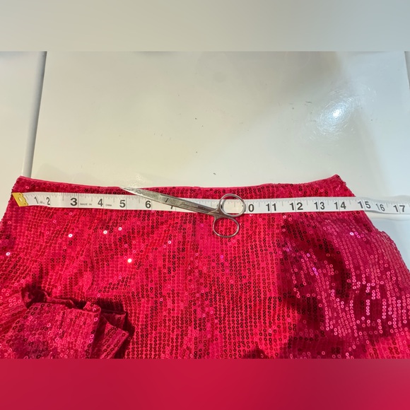 Amy Lynn Hot Pink Sequins Women's Pants & Jumpsuit Set  size Large Bling Sparkle - Picture 16 of 16